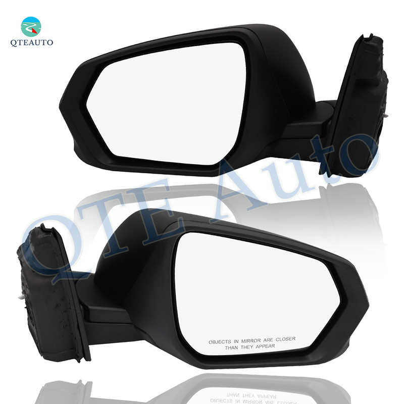 Driver & Passenger Side Mirrors, Left-Right Power Heated Paintable Manual Folding View Mirrors For 2018-2024 GMC Terrain, Door Mirror Pair of 2