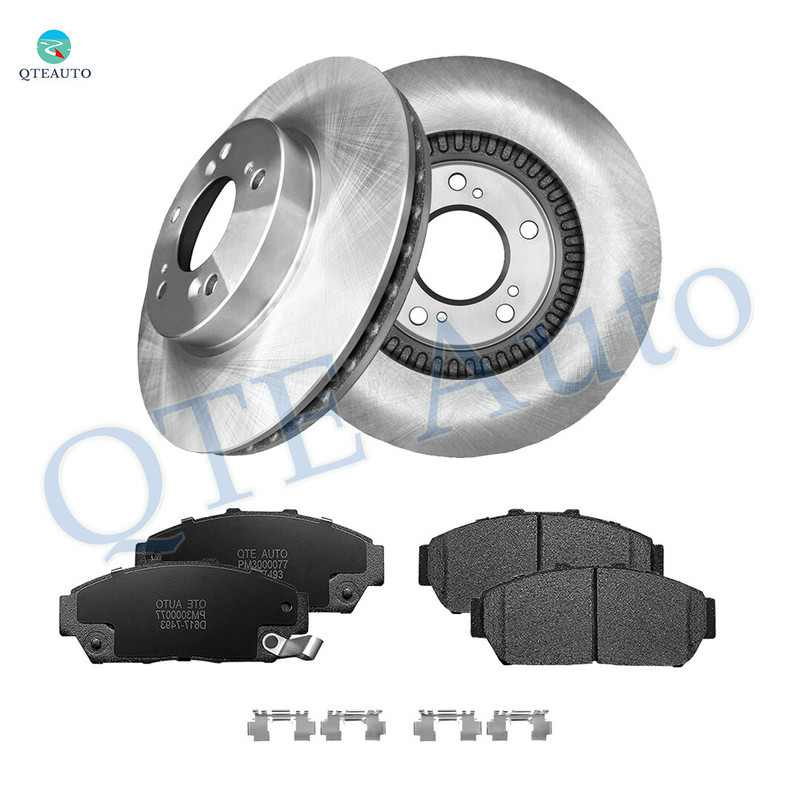 Set of 6 Front 282mm Brake Disc Rotors-Ceramic Brake Pad Kit For 1997 Acura Integra