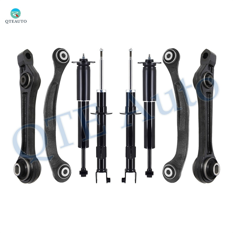 Set of 8 Front Lower Rearward Control Arm-Suspension Strut Assembly-Rear Upper Rearward Control Arm-Shock Absorber For 2005-2010 Chrysler 300 w/ Self Leveling Suspension Set of 8 Front Lower Rearward Control Arm-Suspension Strut Assembly-Rear Upper Rearward Control Arm-Shock Absorber For 2005-2010 Chrysler 300 w/ Self Leveling Suspension
