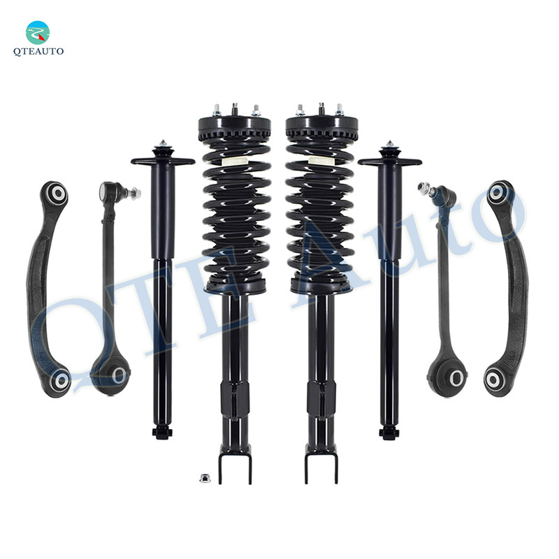 Set of 8 Front Lower Forward Control Arm Ball Joint-Quick Complete Strut-Coil Spring Assembly-Rear Upper Rearward Control Arm-Complete Shock Absorber Kit For 2005-2008 Dodge Magnum