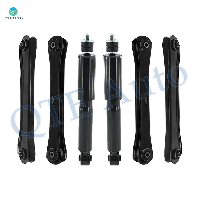 Set of 6 Front Lower and Upper Control Arm-Shock Absorber For 2000-2002 Dodge RAM 3500