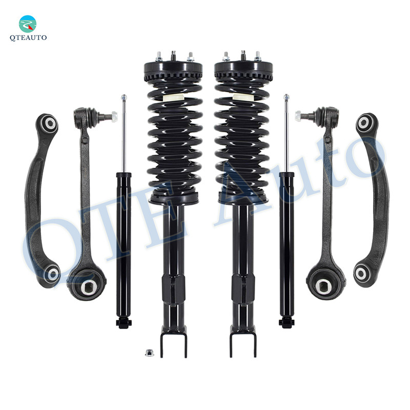 Set of 8 Front Lower Forward Control Arm Ball Joint-Quick Complete Strut-Coil Spring Assembly-Rear Upper Rearward Control Arm-Shock Absorber For 2005-2008 Dodge Magnum