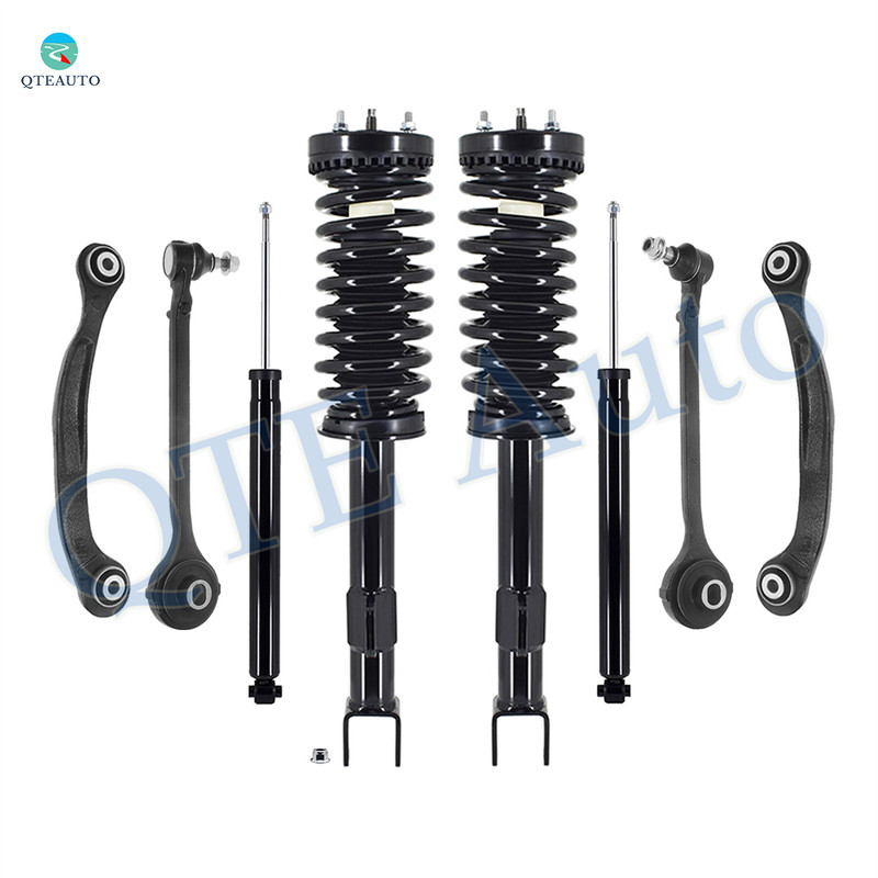Set of 8 Front Lower Forward Control Arm Ball Joint-Quick Complete Strut-Coil Spring Assembly-Rear Upper Rearward Control Arm-Shock Absorber For 2005-2008 Dodge Magnum