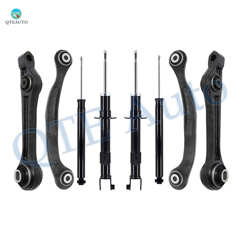 Set of 8 Front Lower Rearward Control Arm-Suspension Strut Assembly-Rear Upper Rearward Control Arm-Shock Absorber For 2005-2010 Chrysler 300