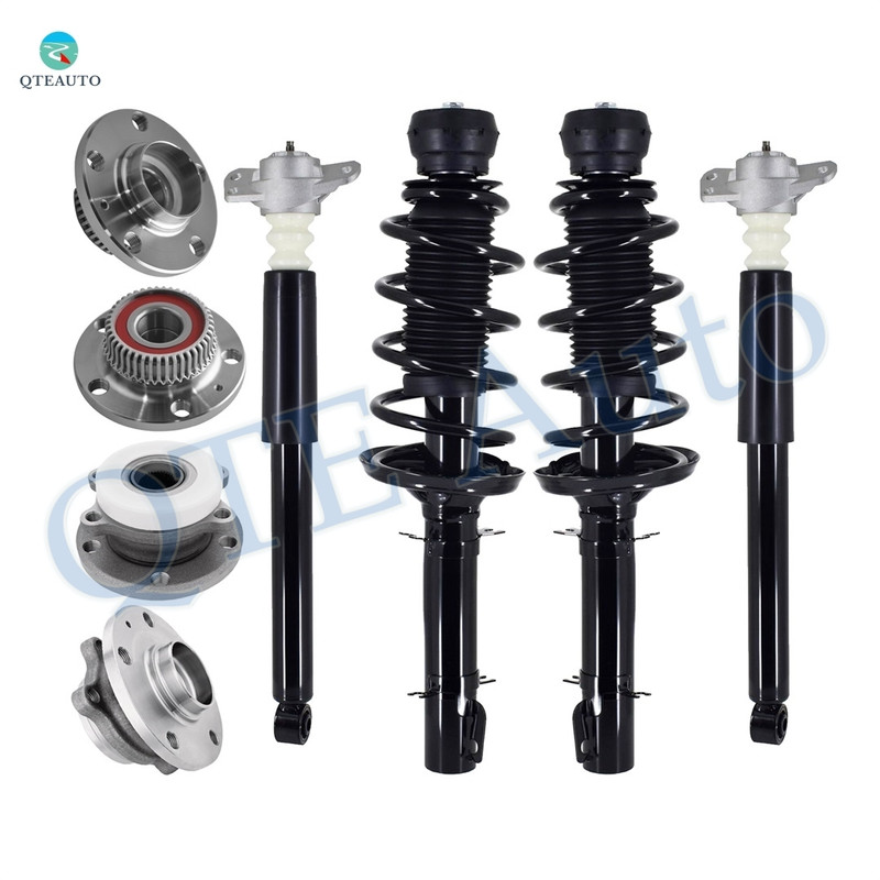 Set of 8 Front Wheel Hub Bearing Assembly-Quick Complete Strut-Coil Spring Assembly-Rear Wheel Hub Bearing Assembly-Complete Shock Absorber Kit For 2005 Volkswagen Jetta L4 L5 Set of 8 Front Wheel Hub Bearing Assembly-Quick Complete Strut-Coil Spring Assembly-Rear Wheel Hub Bearing Assembly-Complete Shock Absorber Kit For 2005 Volkswagen Jetta L4 L5