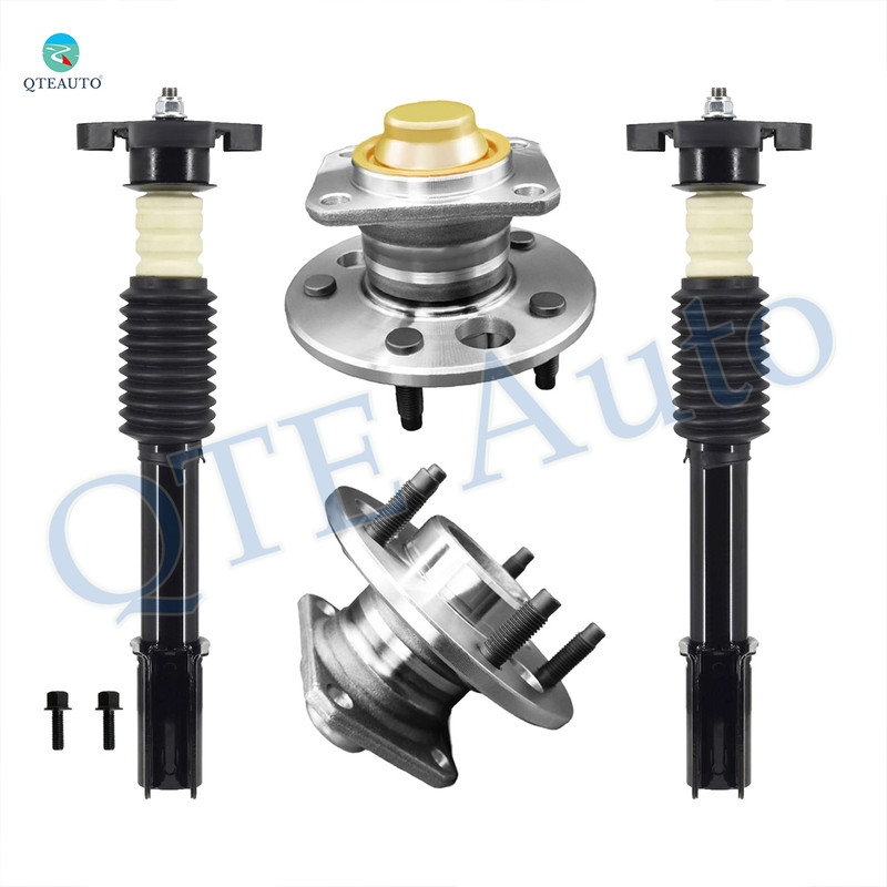 Set of 4 Rear Wheel Hub Bearing Assembly-Quick Complete Strut-Coil Spring Assembly For 1988-1996 Pontiac Grand Prix