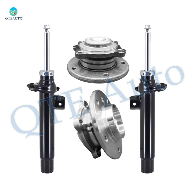 Set of 4 Front Wheel Hub Bearing Assembly-Suspension Strut Assembly For 2012 2013 BMW 335I