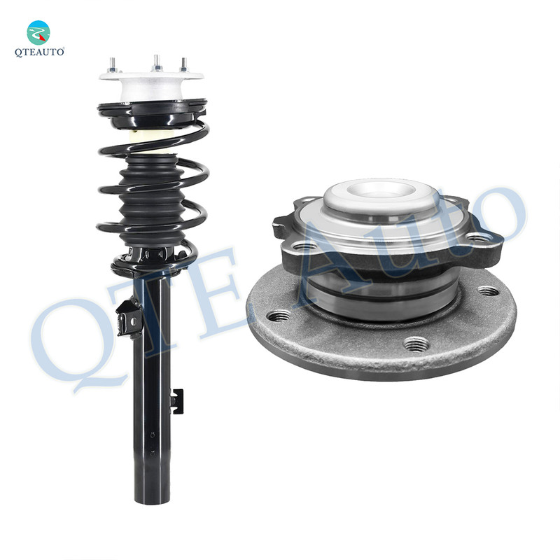 Front Left Wheel Hub Bearing Assembly-Quick Complete Strut-Coil Spring Assembly Replacement For 2012 2013 BMW 135I