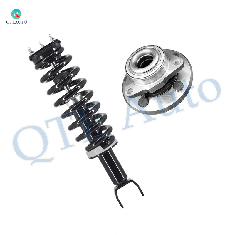 Front Wheel Hub Bearing Assembly-Quick Complete Strut-Coil Spring Assembly Replacement For 2006-2008 Dodge RAM 1500 4WD