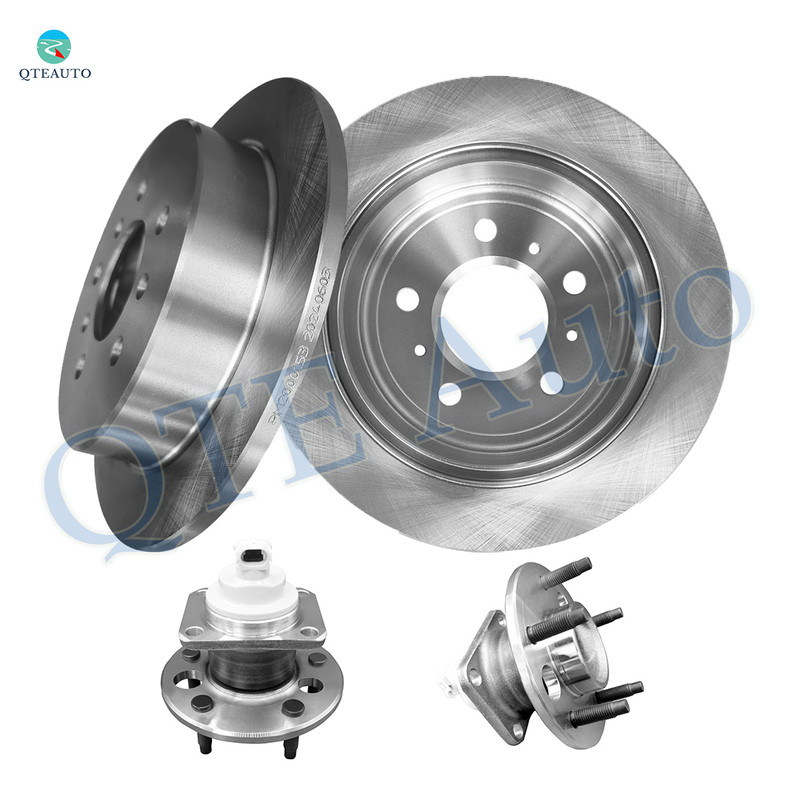 Set of 4 Rear 278mm Brake Disc Rotors-Wheel Hub Bearing Assembly For 1997-2002 Pontiac Grand Prix