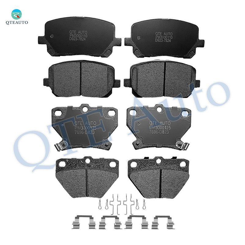 Front Rear Brake Pads Replacement For 2003-2006 Pontiac Vibe, 2004-2006 Toyota Corolla, 2003-2008 Toyota Matrix, Set of 8 Ceramic Brakes Pads