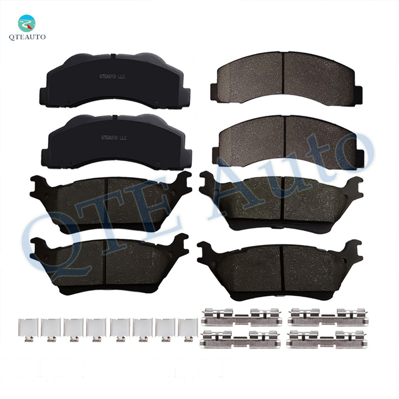 Front Rear Brake Pads Replacement For 2012-2018 Ford F-150, Set of 8 Ceramic Brakes Pads