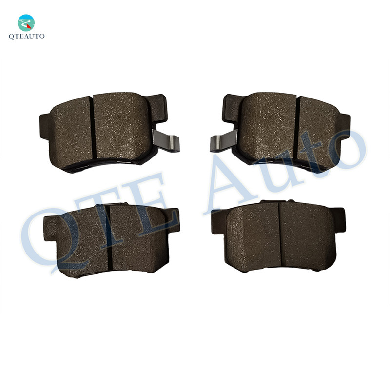 Rear Brake Pads Replacement For 2002-15 Honda Civic, 1991-2007 Accord, 02-06 Acura RSX, 04-08 TSX, 10-13 Suzuki Kizashi, 07-13 SX4, 00-09 S2000, 97-99 CL, 11-15 CR-Z, Set 4 Ceramic Brake Pads
