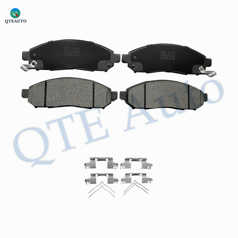 Front Brake Pads Replacement For 2005-2019 Nissan Frontier, 2005-2012 Nissan Pathfinder, 2005-2015 Nissan Xterra, 2009-2012 Suzuki Equator, Set of 4 Ceramic Brakes Pads