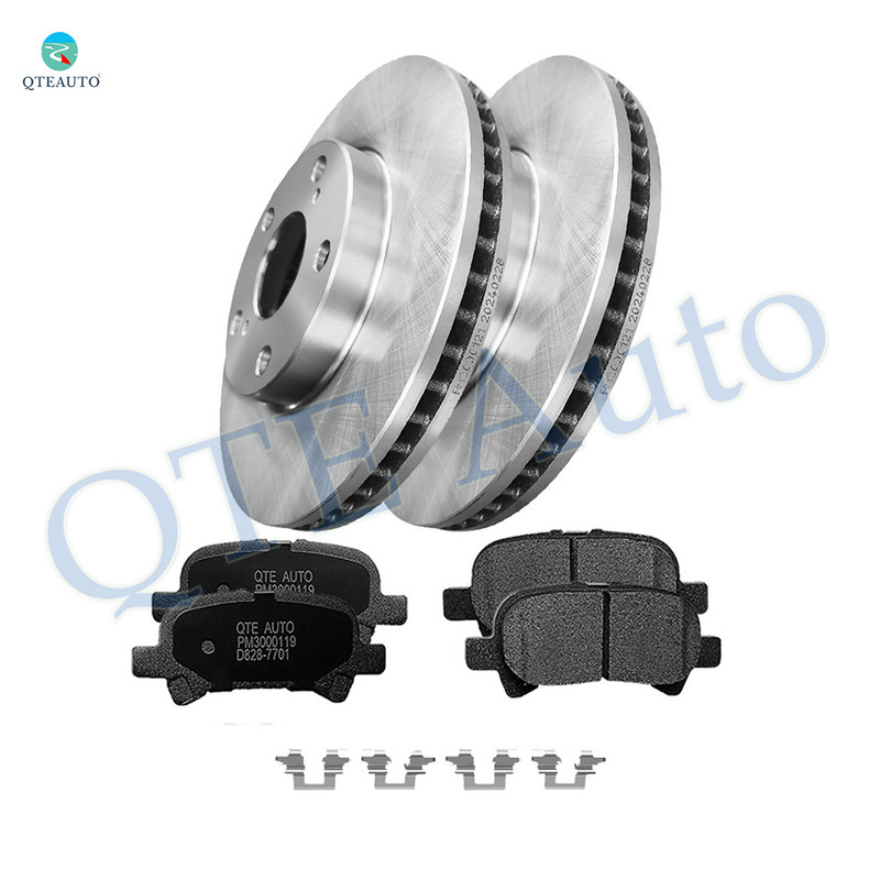 Set of 6 Rear 288mm Brake Disc Rotors-Ceramic Brake Pad Kit For 2000-2004 Toyota Avalon