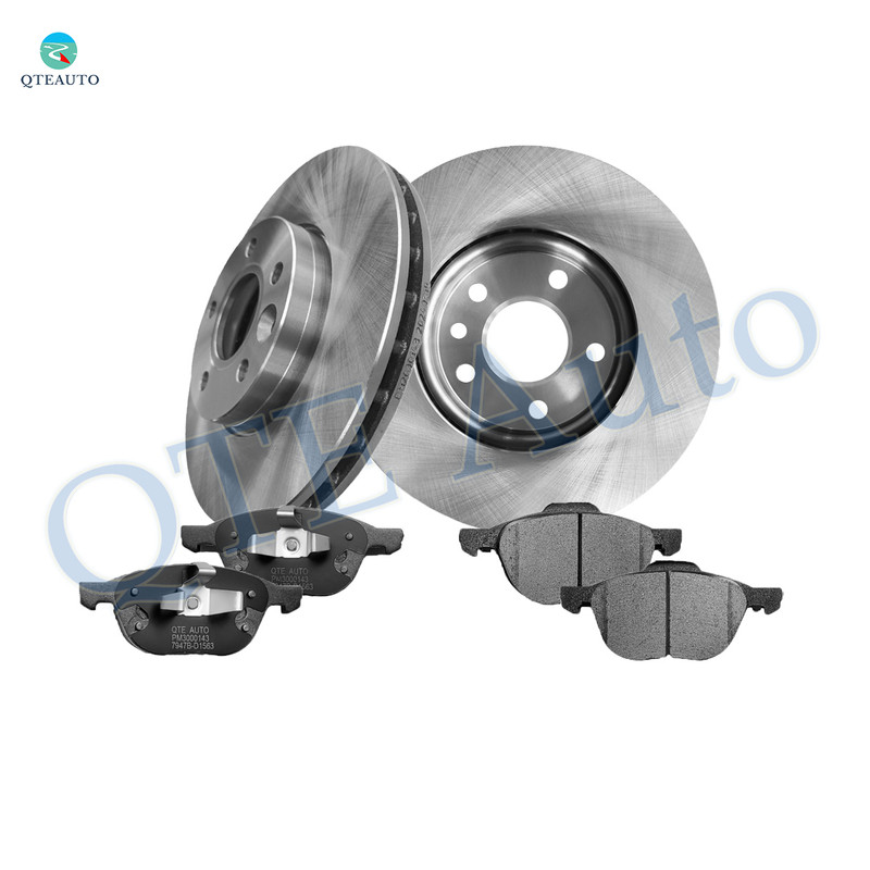 Set of 6 Front 278mm Drilled Slotted Brake Disc Rotors-Ceramic Brake Pad kit Replacement For 2013-2018 Ford C-Max