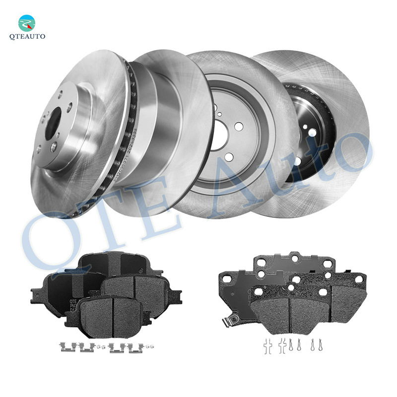 Set of 12 Front 275mm-Rear 269mm Brake Disc Rotors-Ceramic Brake Pad Kit For 2000-2005 Toyota Celica