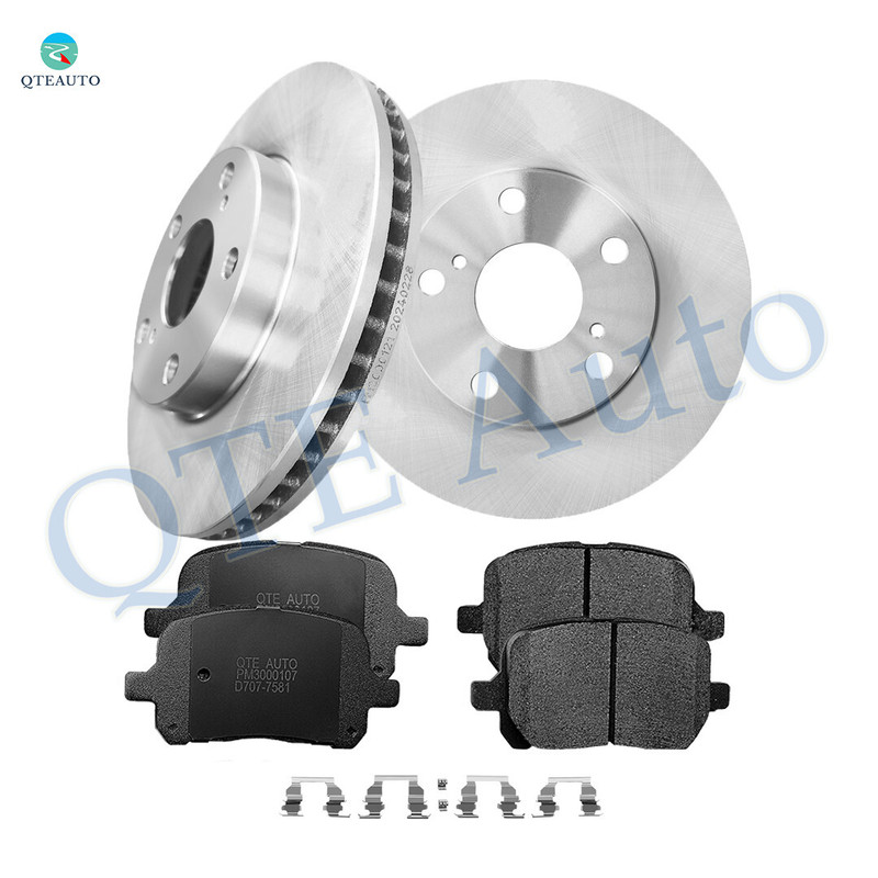 Set of 6 Front 275mm Brake Disc Rotors-Ceramic Brake Pad Kit For 1998-2004 Toyota Avalon