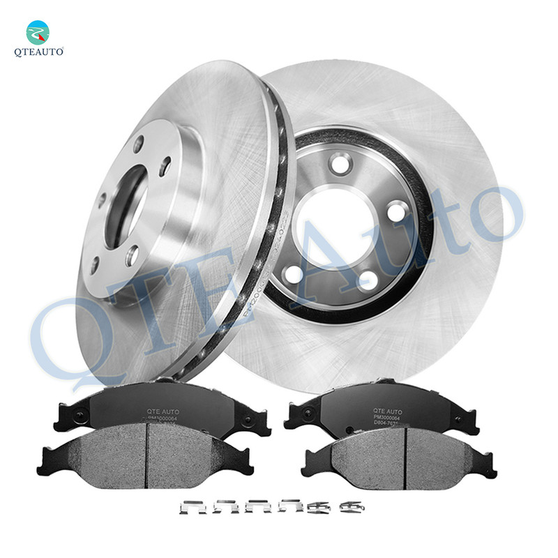 Set of 6 Front 275.95mm Brake Disc Rotors-Ceramic Brake Pad Kit For 1999-2004 Ford Mustang