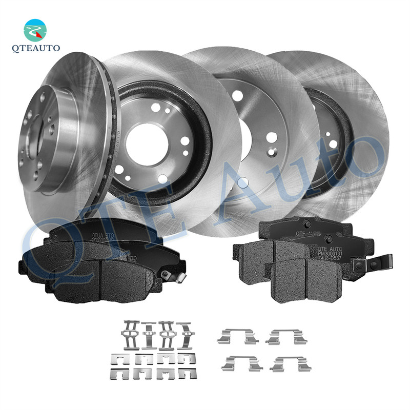 Set of 12 Front 262mm-Rear 260mm Brake Disc Rotors-Ceramic Brake Pad Kit For 2006-2011 Honda Civic Set of 12 Front 262mm-Rear 260mm Brake Disc Rotors-Ceramic Brake Pad Kit For 2006-2011 Honda Civic