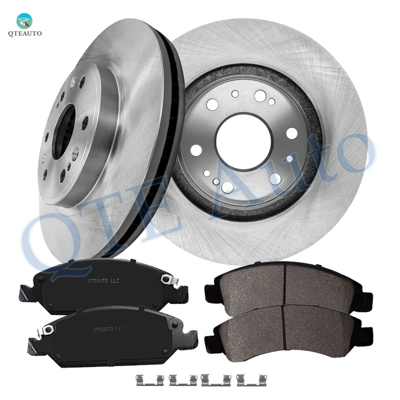 Set of 6 Front 330mm Brake Disc Rotors-Ceramic Brake Pad Kit For 2019 GMC Sierra 1500 Limited