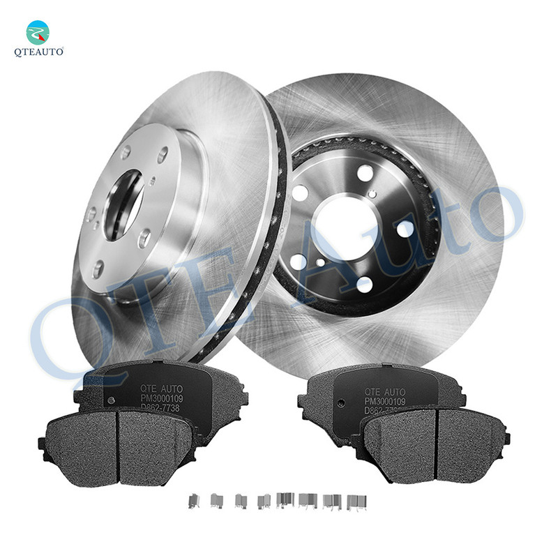 Set of 6 Front 275mm Brake Disc Rotors-Ceramic Brake Pad Kit For 2001-2005 Toyota RAV4