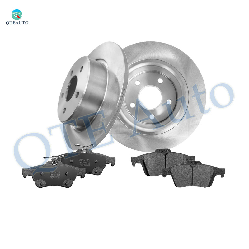 Set of 6 Rear 280mm Drilled Slotted Brake Disc Rotors-Ceramic Brake Pad kit Replacement For 2014-2018 Ford Transit Connect Set of 6 Rear 280mm Drilled Slotted Brake Disc Rotors-Ceramic Brake Pad kit Replacement For 2014-2018 Ford Transit Connect