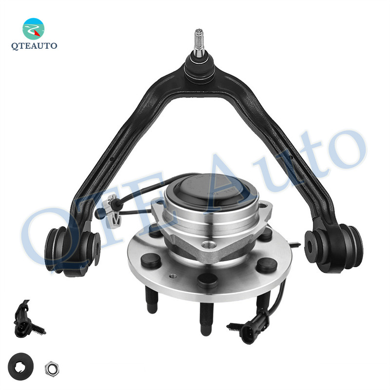 Front Upper Control Arm Ball Joint-Wheel Hub Bearing Assembly Replacement For 2002-2006 Cadillac Escalade RWD
