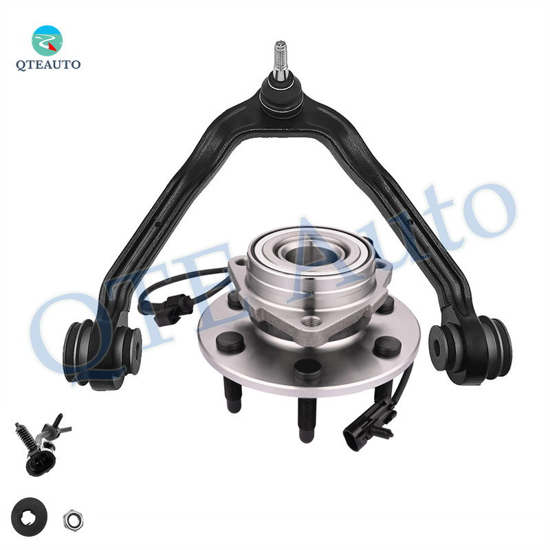Front Upper Control Arm Ball Joint-Wheel Hub Bearing Assembly Replacement For 1999-2006 GMC Sierra 1500