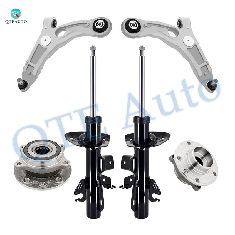 Set of 6 Front Lower Control Arm Ball Joint-Wheel Hub Bearing Assembly-Suspension Strut Assembly Replacement For 2015-2017 Chrysler 200
