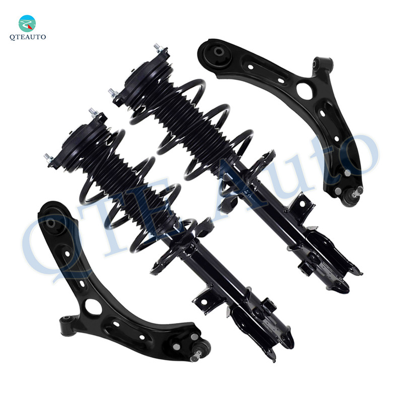 Set of 4 Front Lower Control Arm Ball Joint-Quick Complete Strut-Coil Spring Assembly For 2019-2021 Hyundai Tucson