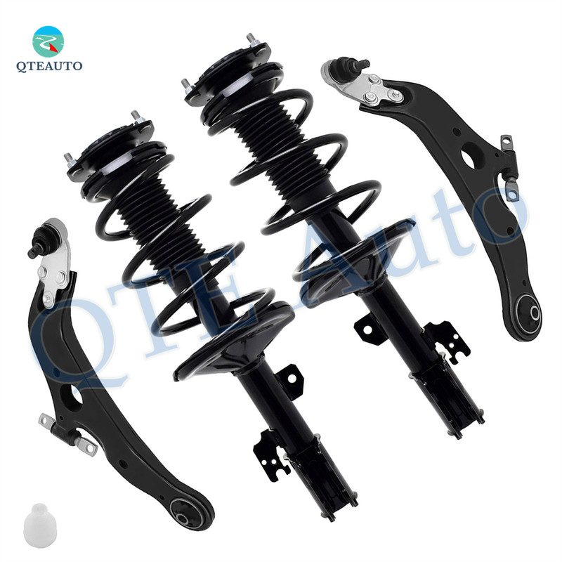 Set of 4 Front Lower Control Arm Ball Joint-Quick Complete Strut-Coil Spring Assembly For 2004-2006 Toyota Sienna V6