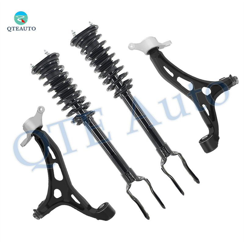 Set of 4 Front Lower Control Arm-Quick Complete Strut-Coil Spring Assembly For 2011-2015 Dodge Durango