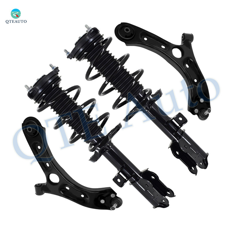 Set of 4 Front Lower Control Arm Ball Joint-Quick Complete Strut-Coil Spring Assembly For 2017-2022 KIA Sportage