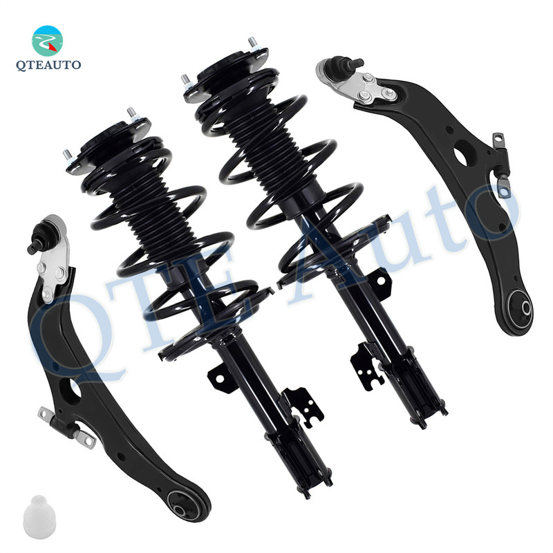 Set of 4 Front Lower Control Arm Ball Joint-Quick Complete Strut-Coil Spring Assembly For 2007-2010 Toyota Sienna