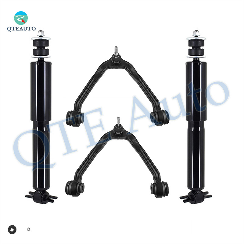 Set of 4 Front Upper Control Arm Ball Joint-Shock Absorber For 2003-2005 Chevrolet Express 2500