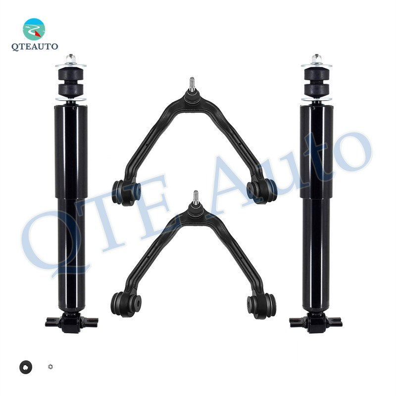 Set of 4 Front Upper Control Arm Ball Joint-Shock Absorber For 2003-2005 GMC Savana 2500 Monotube Performance Upgrade