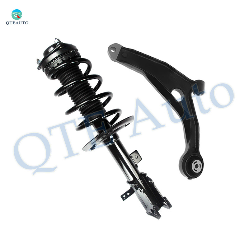 Front Left Lower Control Arm-Quick Complete Strut-Coil Spring Assembly For 2007-2010 Chrysler Sebring