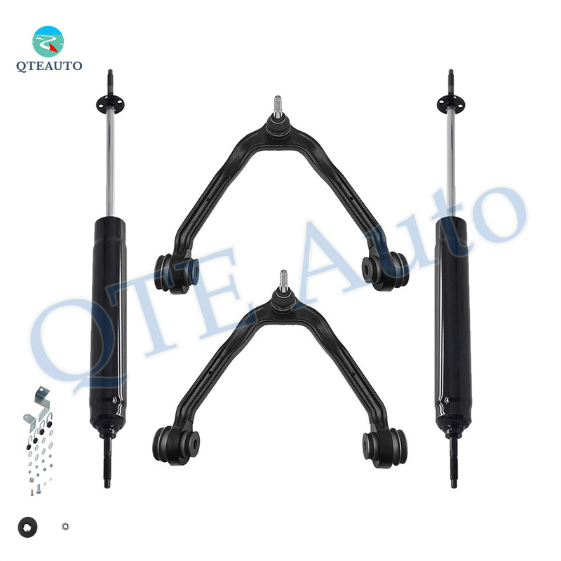 Set of 4 Front Upper Control Arm Ball Joint-Steering Damper For 2000-2006 GMC Yukon XL 1500