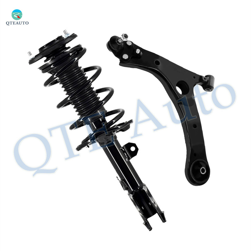 Front Left Lower Control Arm Ball Joint-Quick Complete Strut-Coil Spring Assembly For 2014-2019 Toyota Corolla