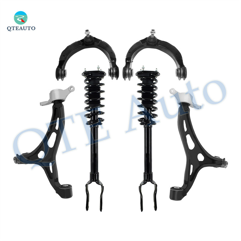 Set of 6 Front Lower Control Arm-Upper Control Arm Ball Joint-Quick Complete Strut-Coil Spring Assembly For 2011-2015 Jeep Grand Cherokee Exc.SRT8 Package