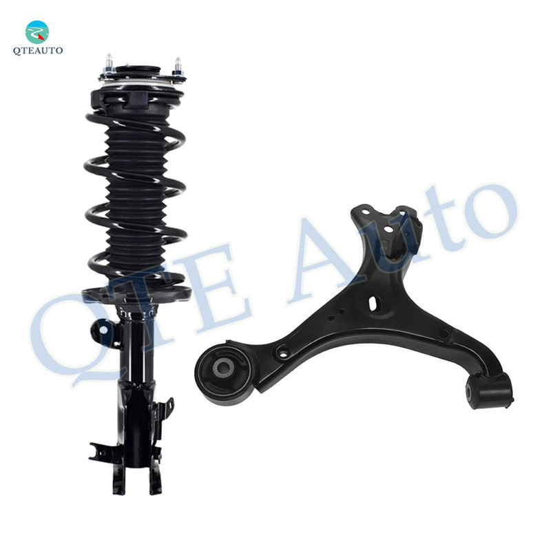 Front Right Lower Control Arm Ball Joint-Quick Complete Strut-Coil Spring Assembly For 2012-2015 Honda Civic Coupe