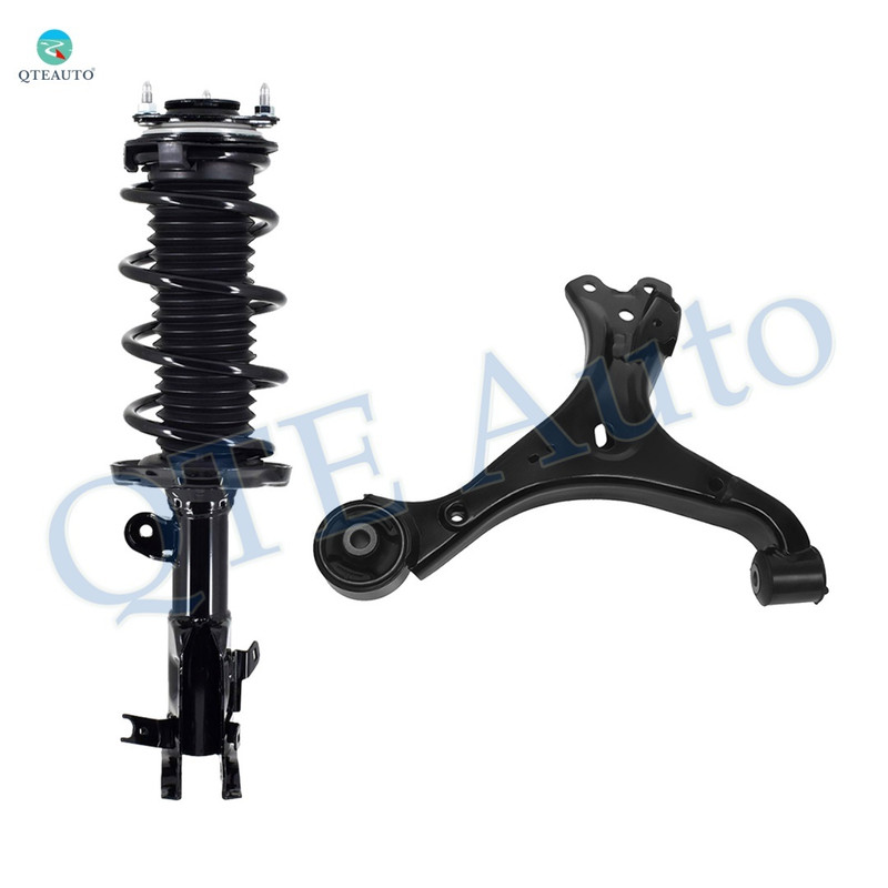 Front Right Lower Control Arm Ball Joint-Quick Complete Strut-Coil Spring Assembly For 2012-2015 Honda Civic Coupe