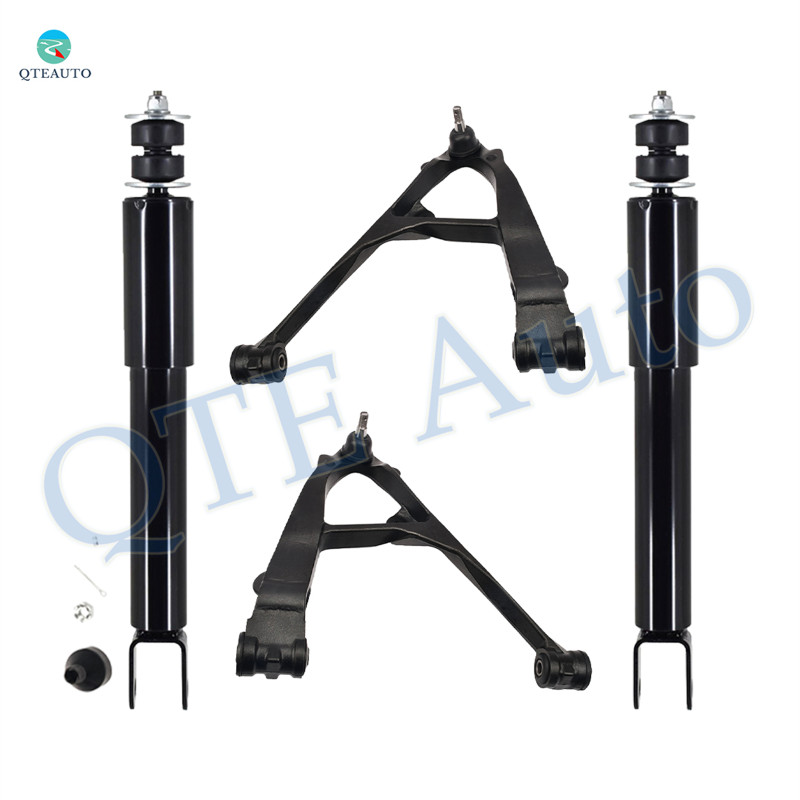 Set of 4 Front Lower Control Arm Ball Joint-Shock Absorber For 2000-2006 Chevrolet Suburban 1500 Monotube Performance Upgrade
