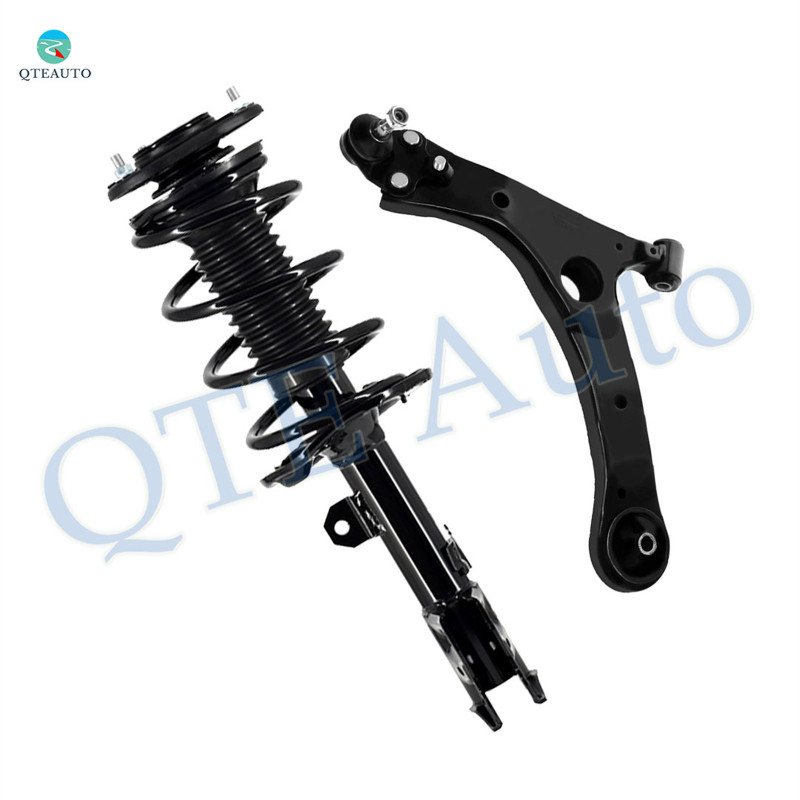 Front Right Lower Control Arm Ball Joint-Quick Complete Strut-Coil Spring Assembly For 2014-2019 Toyota Corolla