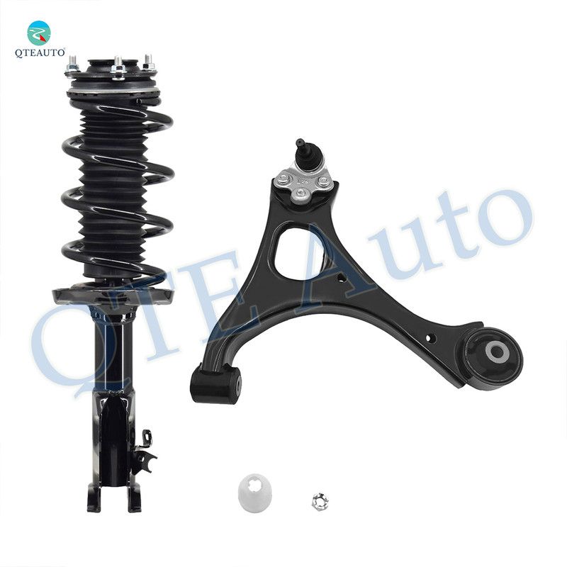 Front Left Lower Control Arm Ball Joint-Quick Complete Strut-Coil Spring Assembly For 2006-2011 Honda Civic Coupe
