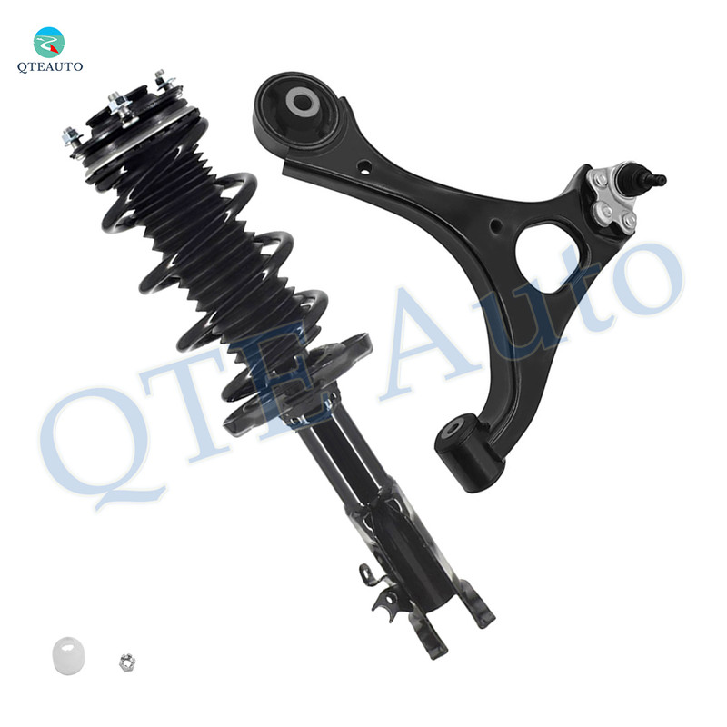Front Right Lower Control Arm Ball Joint-Quick Complete Strut-Coil Spring Assembly For 2006-2011 Honda Civic Coupe