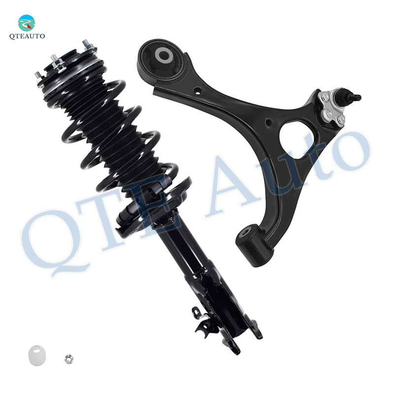 Front Right Lower Control Arm Ball Joint-Quick Complete Strut-Coil Spring Assembly For 2006-2011 Honda Civic