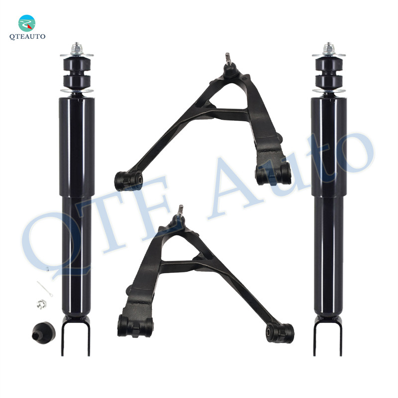 Set of 4 Front Lower Control Arm Ball Joint-Shock Absorber For 2000-2006 GMC Yukon XL 1500