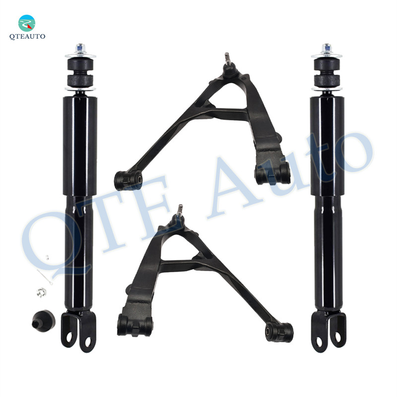 Set of 4 Front Lower Control Arm Ball Joint-Shock Absorber For 2003-2014 Chevrolet Express 1500
